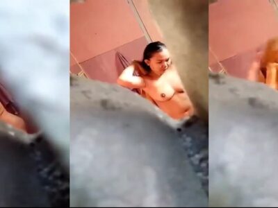 กะจะดูว่าใครอาบน้ำอยู่ ที่ไหนได้เป็นแม่ยาย นมใหญ่มาก บุญตาจริง