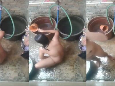 แอบส่องแม่เพื่อนอาบน้ำ ตูดกลมเนียน น่าจับเย็ดเป็นที่สุด