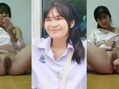 คลิปหลุดนักเรียน สาวม.ปลาย 18+ นักเรียนไทย ตั้งกล้องถ่ายคลิปเสียว เอาควยปลอมมาเย็ดหี เบ็ดหีสวยๆ