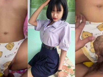 คลิปหลุดนักเรียน สก๊อยไทย โดนแฟนพามาเย็ดที่บ้าน หุ่นดีมากๆ เนียนสุดๆ โดนควยใหญ่