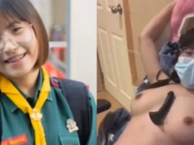 คลิปหลุด เนตรนารี นักเรียนไทยเงี่ยนหี อยากโดนเย็ด ตั้งกล้องถ่ายคลิปช่วยตัวเอง ลีลาเด็ดจริงๆ เอาควยปลอมมาเย็ดหี