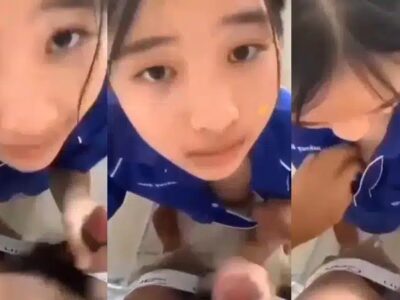 คลิปหลุดนักเรียน สาวเสื้อพละ อมควยคาชุดพละ โดนแฟนเย็ดหีต่อ สาวน่ารักขาวหมวย ทนเงี่ยนหีไม่ไหว