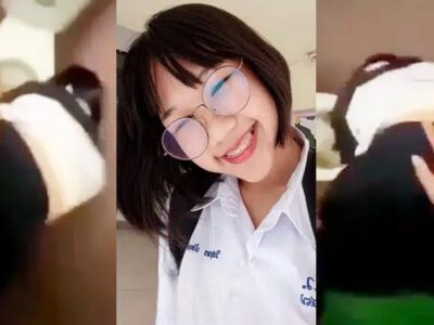 คลิปหลุดนักเรียน สาวแว่น สาวผมสั้น น้องหมวย หน้าตาดี น่าเย็ดมาก