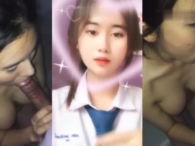 คลิปหลุดนักเรียน น้องนภสร นักเรียนไทย อมควยให้แฟน ดูดควยเสียวมาก