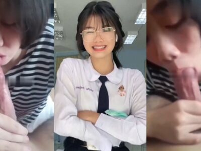 คลิปหลุดนักเรียน18+ สาวผมสั้น นักเรียนไทยเงี่ยนหี อมควยให้แฟน ลีลาเด็ดสุดๆ เจอควยใหญ่เย็ด