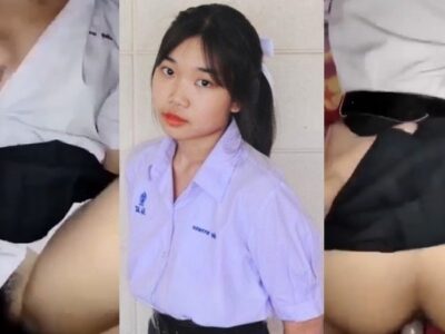คลิปหลุดนักเรียน นักเรียนไทย สาวม.ปลายโรงเรียนดัง โดนรุ่นพี่พามาเย็ดที่บ้าน นมใหญ่ หุ่นดีมาก โดนเย็ดท่าหมาเสียวสุดๆ