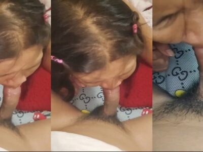 หัดไว้นะแม่ พยายามสอนให้แม่ดูดควย ดูติดๆขัดๆเล็กน้อย