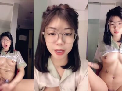 งานเด็ดสาวแว่นน่ารักจัด นั่งช่วยตัวเองเสียวๆ เลย